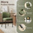 Upholstered Dining Chair with Thick Cushioned Seat-1389765729