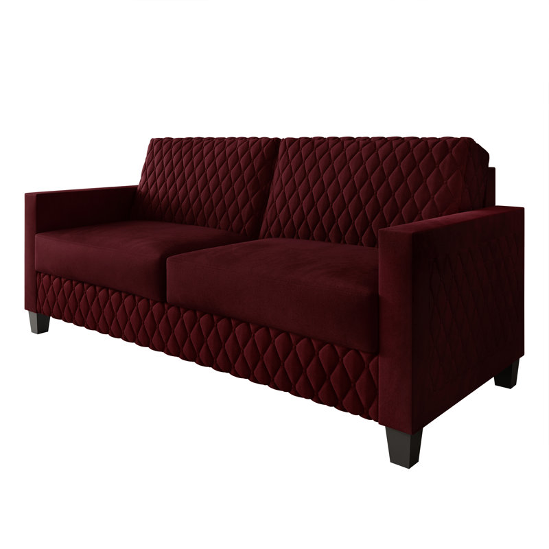 Elegant Velvet Upholstered 3-Seater Sofa