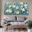 3 panneaux d'art mural encadré, 3 pièces, décoration florale, peinture pour cadeau de Noël, café, bureau, salle à manger, salon, salle de bain, chambre à coucher, prêt à accrocher, encadré sur toile-1175094517