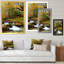 «Beautiful Autumn Forest Waterfall V», œuvre d'art traditionnelle sur toile-1211773430-1211773423