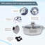 Buckingham Four Hole Egg Poacher Induction Stainless Steel 20 cm 