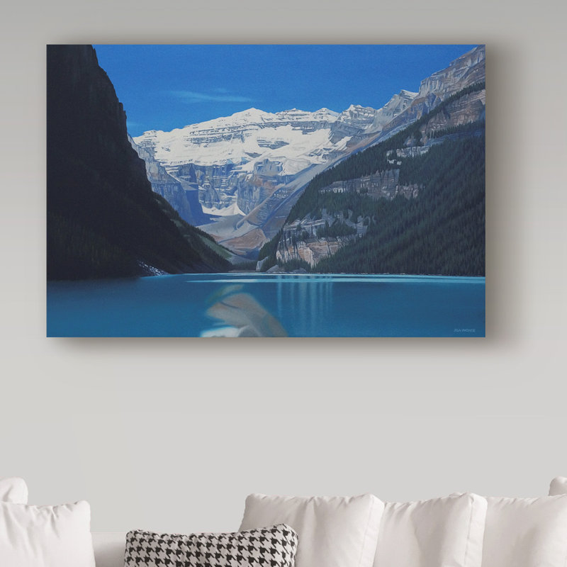 «Lake Louise», Etelca, impression sur toile tendue, H 12 po x l 19 po x P 2 po