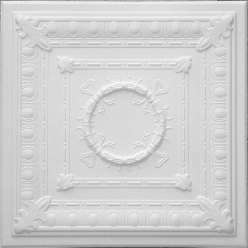 Carreaux de plafond en polystyrène collé pour recouvrir un plafond de maïs soufflé, paquet de 24 (65 pieds carrés)