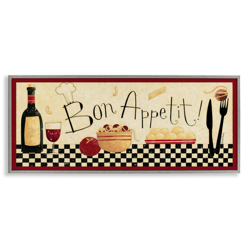 Cuisine Bon Appetit, H 10 po x l 24 po, Estampe numérique Farmhouse