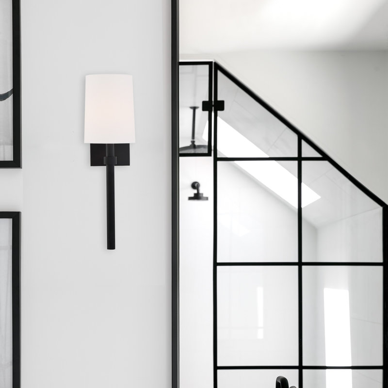 1 Light Black Forged Wall Mount