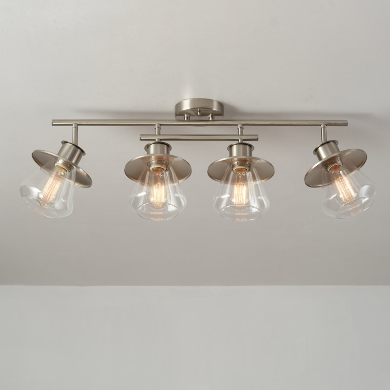 Raziya 28'' 4 -Light Fixed Track Track Kit with Dimmable and Adjustable Head
