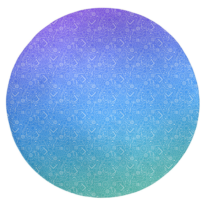 Chenille Indoor Rug, Round 5'