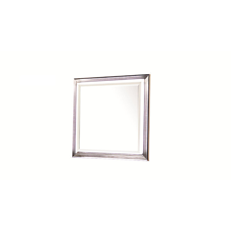 Miroir - Cadre éclairé à DEL avec bordure métallique et surface de vision généreuse (INCLUT SEULEMENT LE MIROIR)