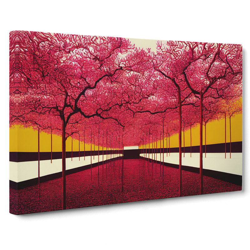 Brilliant Trees - Wrapped Canvas Painting, 35cm H x 50cm W x 3cm D