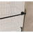 Frameless Shower Door 56-60 "W X 60" H, 1/4 "(6 Mm) Clear Tempered Glass, Explosion Proof Film, Stainless Steel Handle-123404394