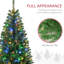 Arbre de Noël artificiel haut de 5 pi avec 365 branches, 152 lumières DEL chaudes ou colorées, conception à ouverture automatique-118094936
