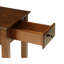 Table d'appoint rectangulaire avec finition noyer - couleur, un tiroir, une tablette, une butée, 20 lb, un tiroir pour les environnements de vie et 22 pouces de largeur, 13 de profondeur, 23 de hauteur, pour les zones
