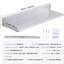 Tablette flottante en acier inoxydable de 8,6 po x 30 po, capacité de 44 lb, rangement pour restaurant, bar, hôtel, argent, tablette spacieuse en acier, facile à assembler