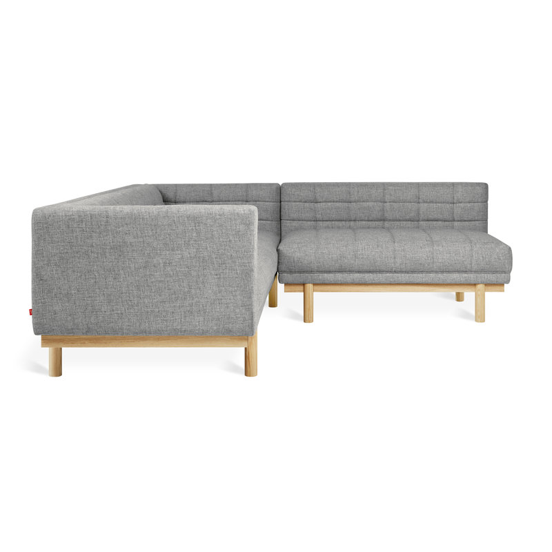 Mulholland Bi-Sectional, Parliament Stone Performance Twill