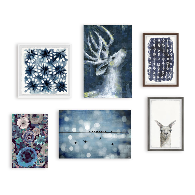 Sarahbella «Blue Dream II» Hexaptych