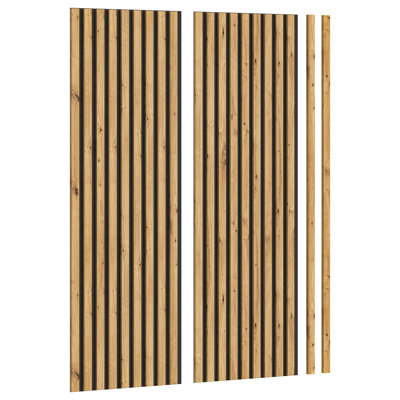 Cheridy 40 cm x 120 cm Acoustic Wall Paneling in Brown (2-pack)