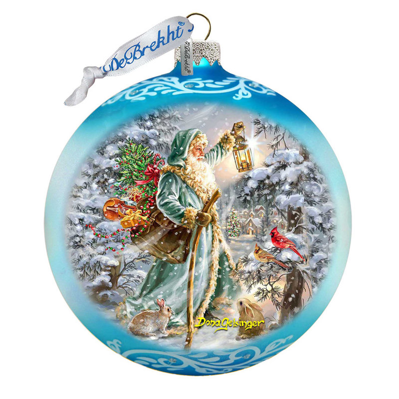 5.5'' Glass Holiday Shaped Ornament