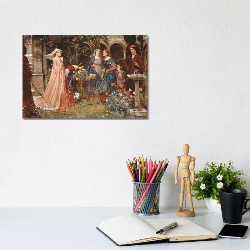 The Enchanted Garden, C.1916-17 by John William Waterhouse - Wrapped Canvas Gallery-Wrapped Canvas Giclée
