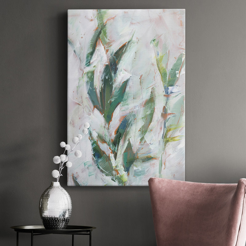 Toile tendue tropicale de qualité supérieure Tropical Foliage Study II - prête à être accrochée, Toile tendue