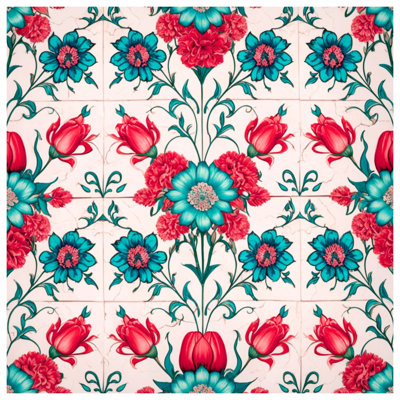 Tapisserie murale motif floral botanique - décoration murale fleurs