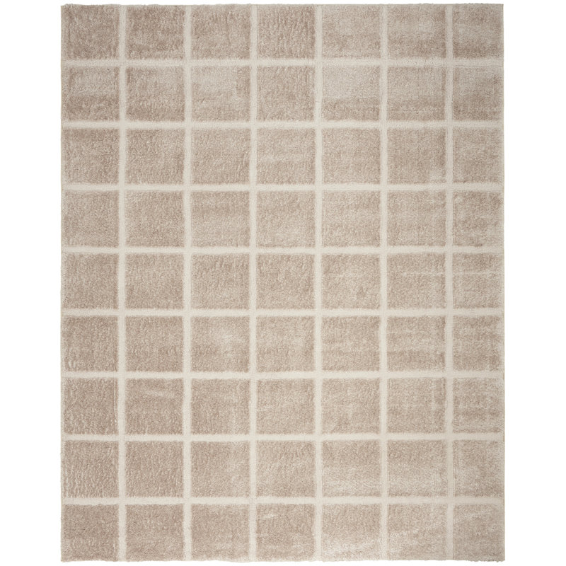 DKNY West End Ave Beige Modern Indoor Rug, Rectangle 7'10" x 9'10"