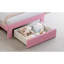 Lit plateforme tapissier Rainbow