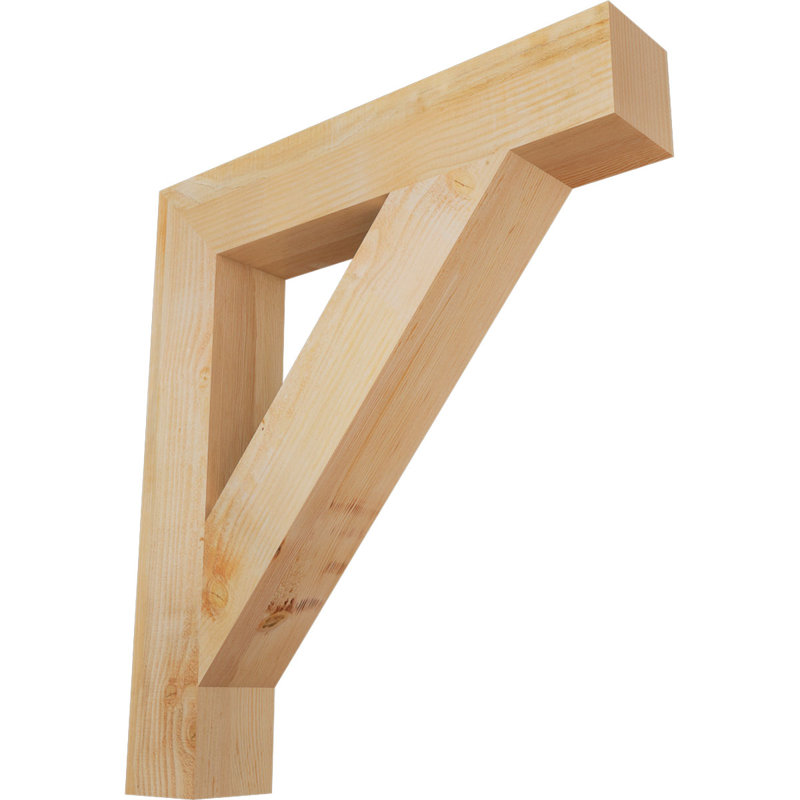 Support de bloc traditionnel, H 38 po x l 6 po x P 34 po, Douglas (sciage brut)