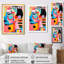 «Afro American Colorful Retro Collage I - Abstract Portraits», art mural-439394345-439394336