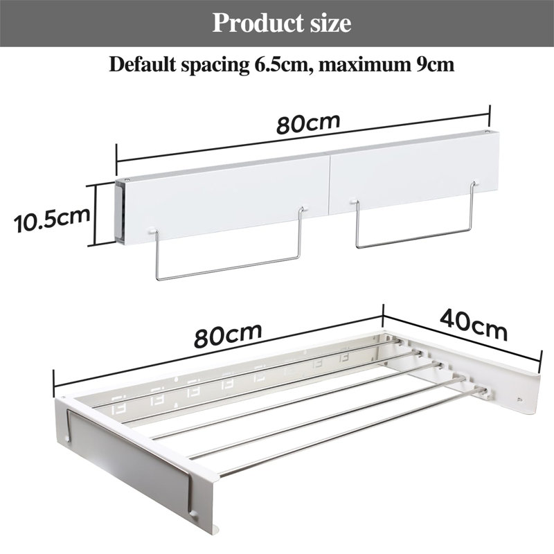 Wall Mounted Clothes Drying Rack
