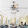 Pitman 52'' Ceiling Fan with Light Kit