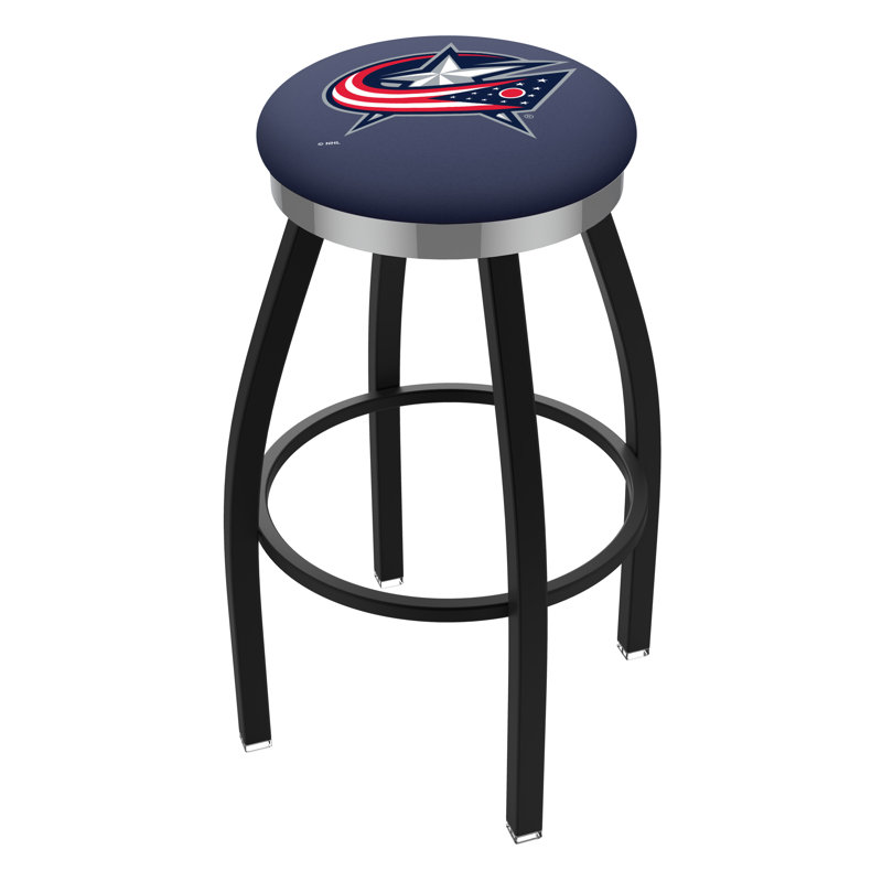 NHL 36" Swivel Bar Stool, Columbus Blue