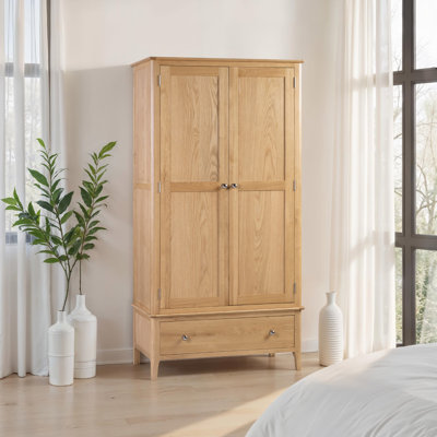 Mapleview 2 Door Solid Wood Wardrobe