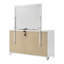 Commode 9 tiroirs et miroir DEL blanc