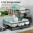 2-Tier Large Dish Drying Rack for Kitchen Counter, Detachable Dish Drainer with Drainboard and Utensil Holder, High Capacity Countertop Organizer for Plates, Bowls and Tableware Storage-124985349