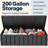 200 Gallon Metal Deck Box, Waterproof Outdoor Storage Box with Wheels and Soft-Close Lockable Lid, Gray-137014914