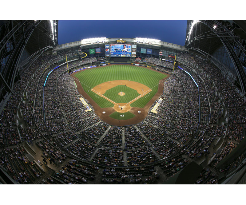Miller Park, 16" H x 24" W