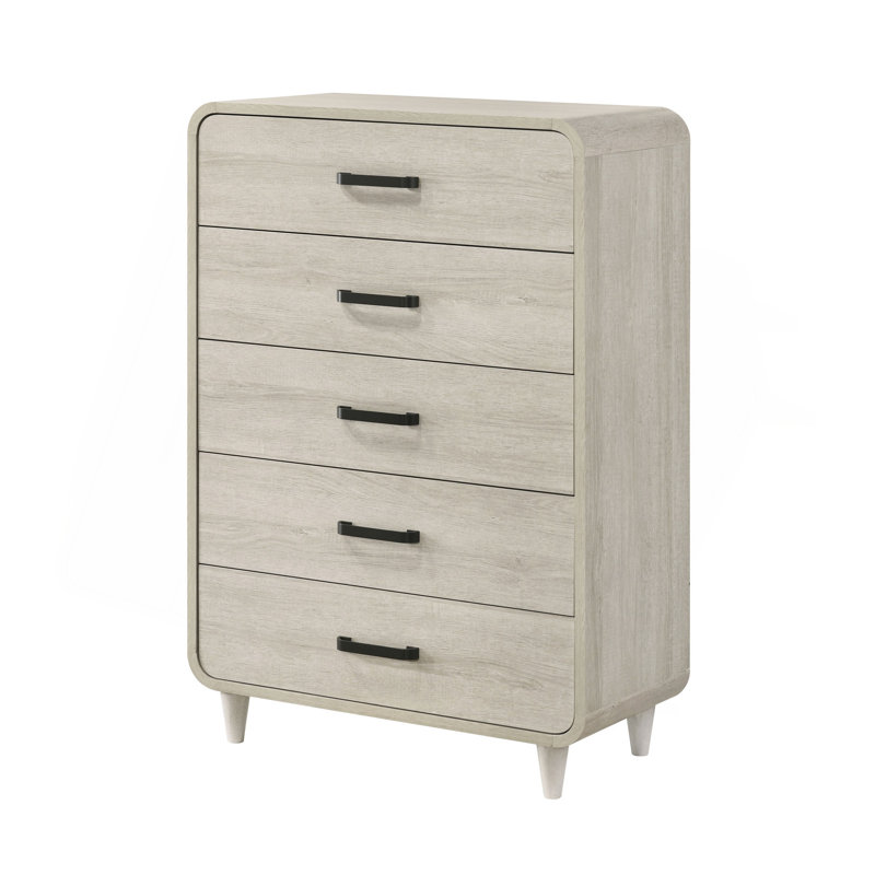 Meuble de rangement contemporain en bois avec 1 commode et 1 tiroir