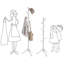 Shallon Solid Wood Freestanding 8 - Hook Coat Stand