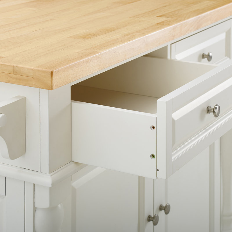 Diamondback Kitchen Island Set, White