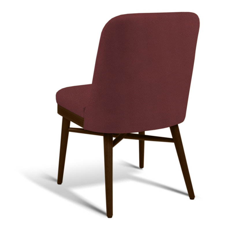 Matteo Side Chair, Dark Purple/Brown