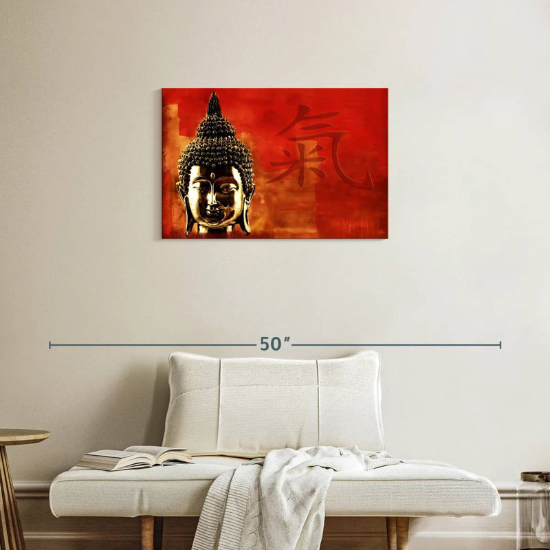 Tête de Bouddha Adella, H 20 po x l 30 po