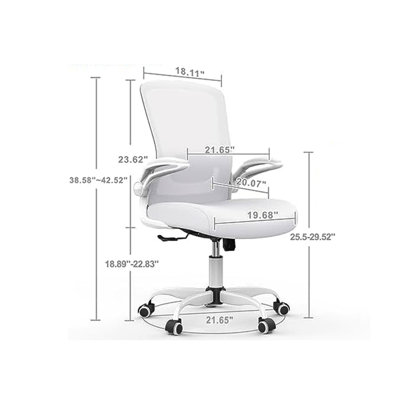 Home Office Chair, High Back Office Chair, Ergonomic Mesh Computer Chair -  Inbox Zero, 3A7FA721869A41DF95D5A518060A48BB