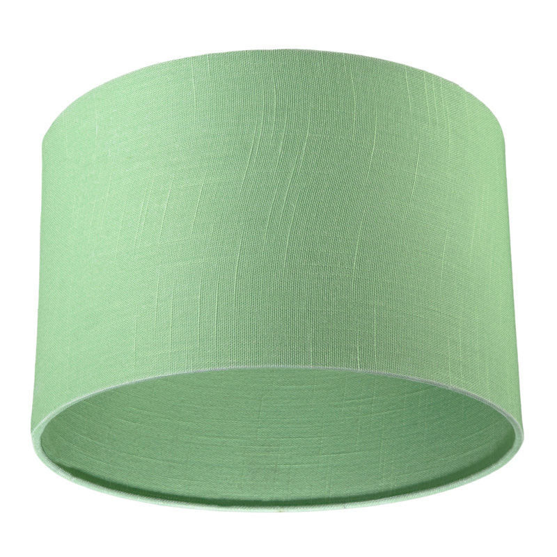 20 cm H Drum Fabric Lamp Shade ( Slip-On ), Lime
