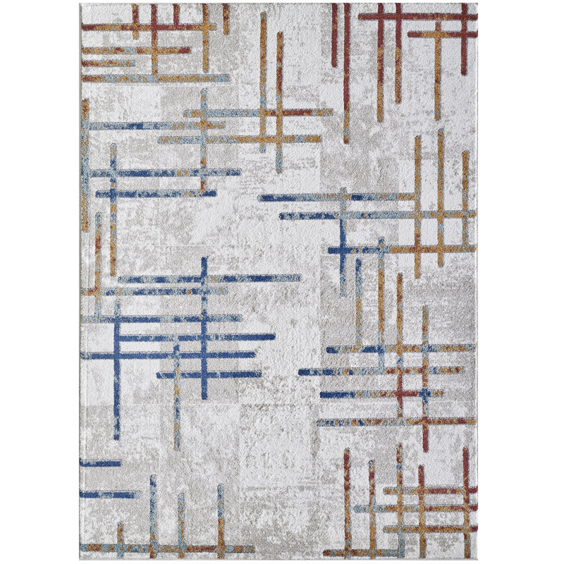 Angelray Abstract Indoor Rug, Rectangle 8'' x 10''