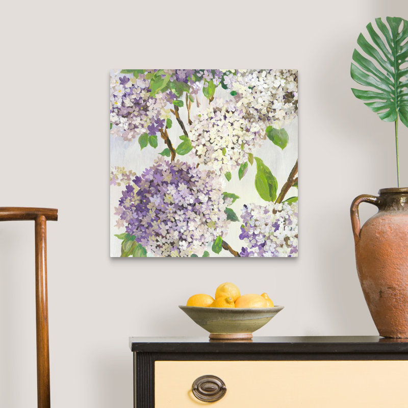 "Summer Hydrangea I" par Asia Jensen, reproduction d’art sur toile, Toile tendue, H 20 po x l 20 po x P 1,25 po