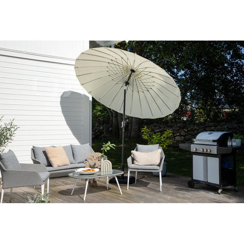Amora 249cm Parasol, White