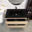 Meuble-lavabo mural simple 36 po avec plateau en marbre Tolla