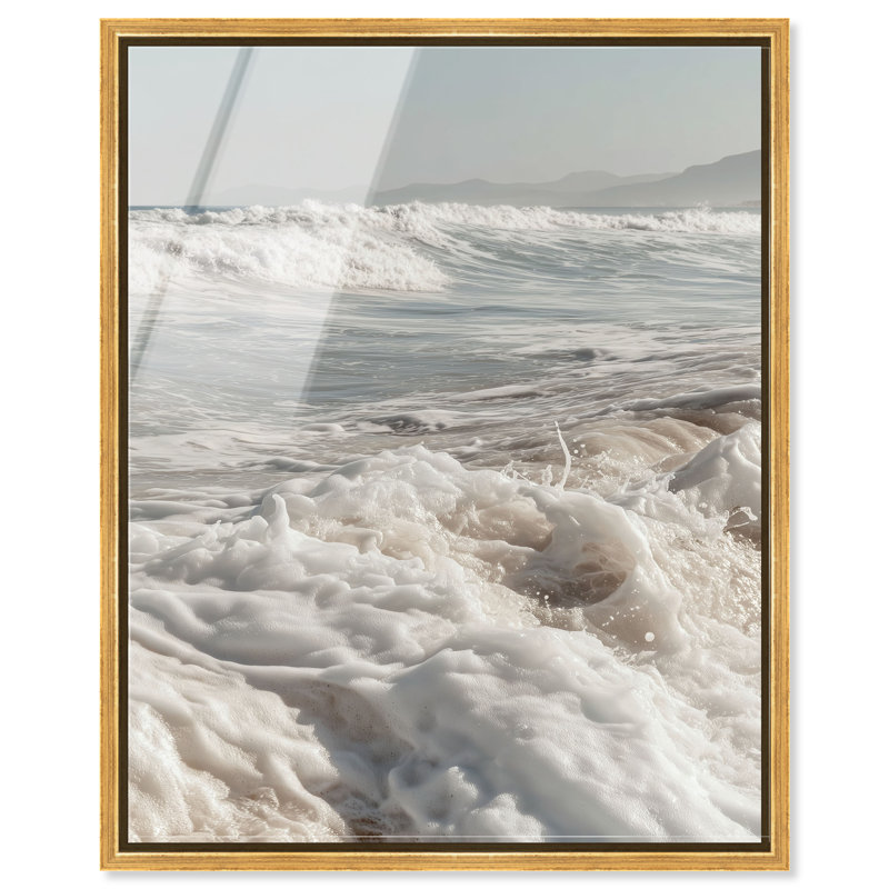 Clouded Shores Print by Oliver Gal, 21"H x 17"W, Gold Floater Frame