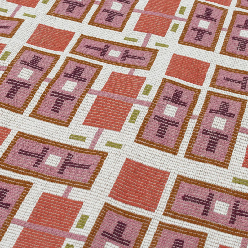 Schumacher X A Rum Fellowocular Hand Woven Brocade, Pink