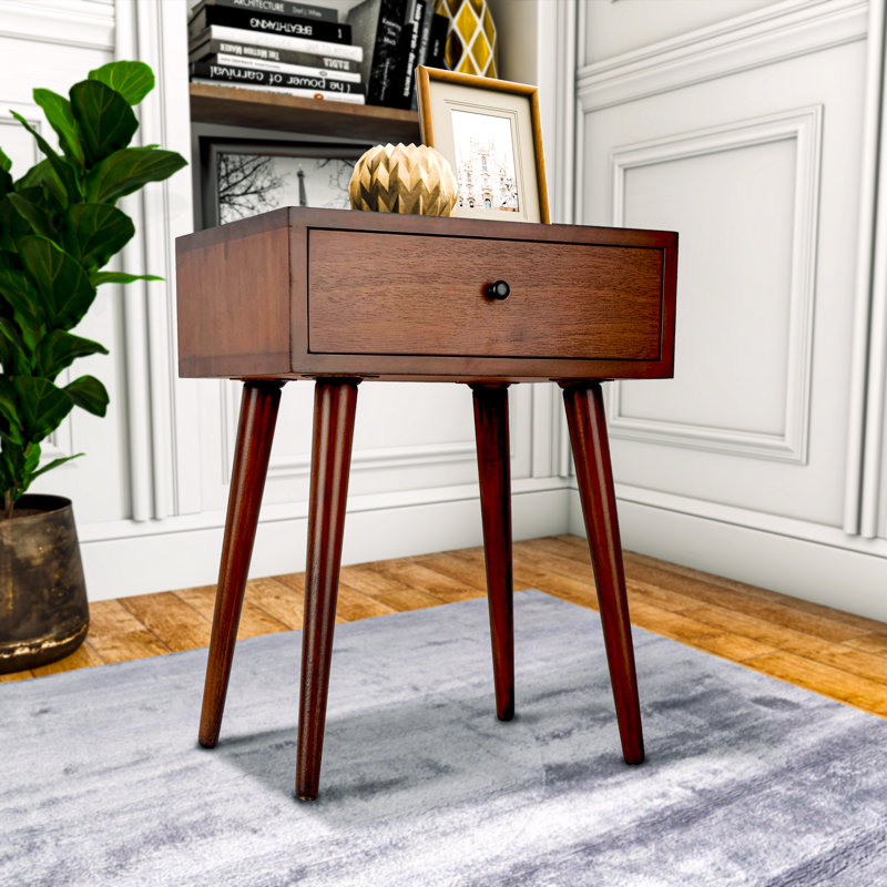 Table de bout moderne avec tiroir de rangement Kiaci